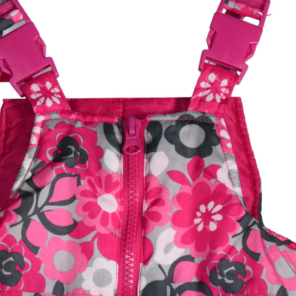 OshKosh BGosh Bib Snow Pants Toddler Girl 18 Months Babycore Floral Playful - Picture 3 of 9